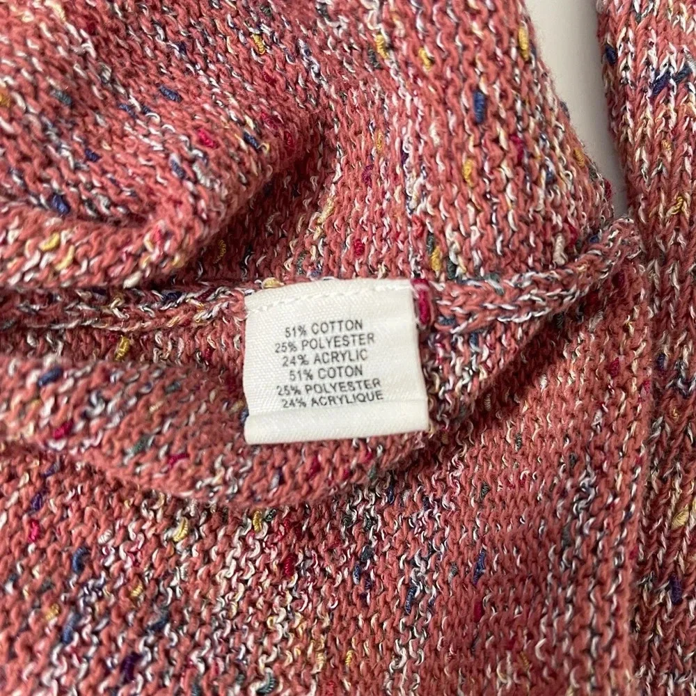 BDG Urban Outfitters Red Multicolor Marled Knit Pullover Sweater Medium Women’s